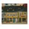 Designart - Yellow Facade of Houses In Street In Paris - French Country Print on Natural Pine Wood